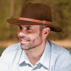 Adventure Hat 100% Wool Felt for Women/Men Crushable Waterproof